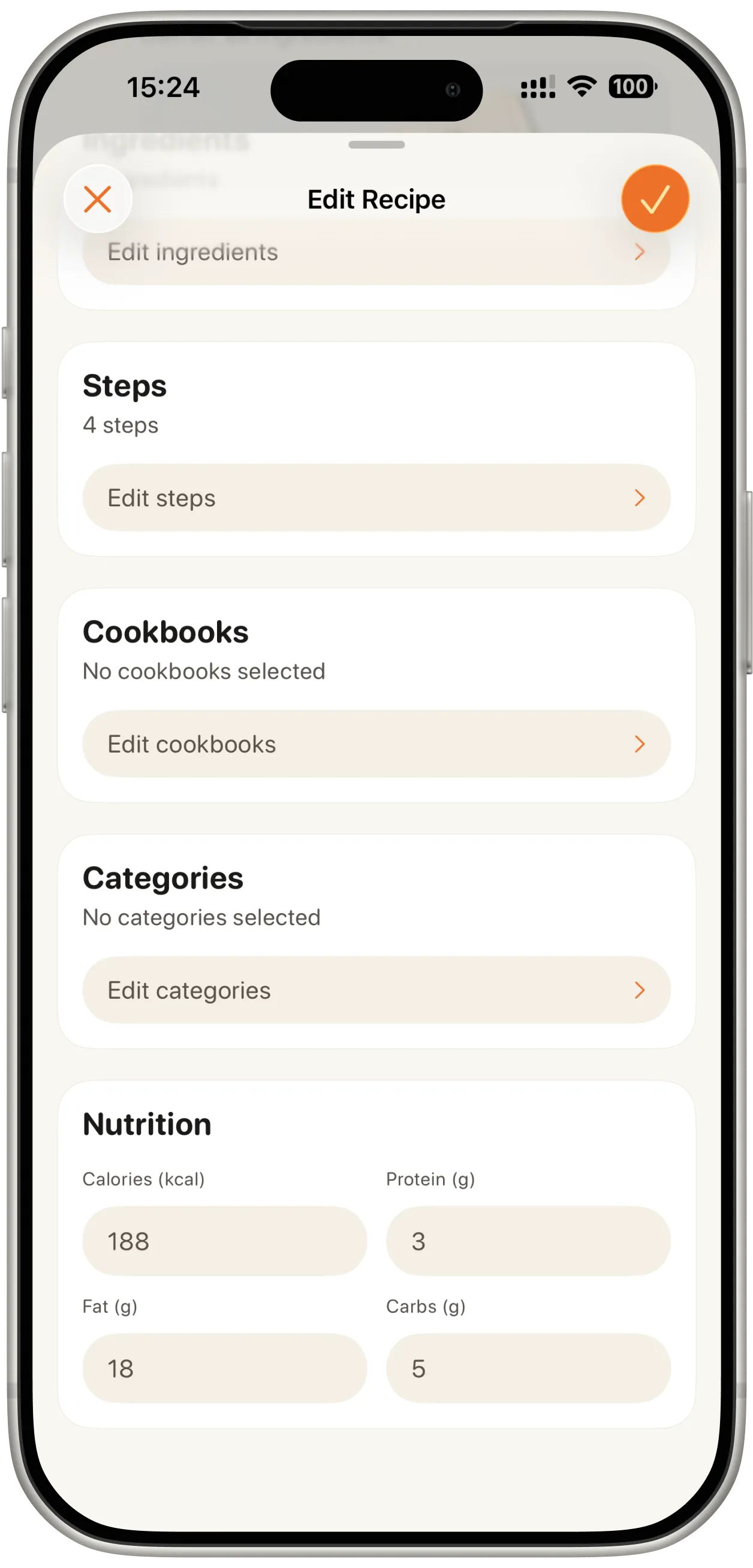 Getting started screen